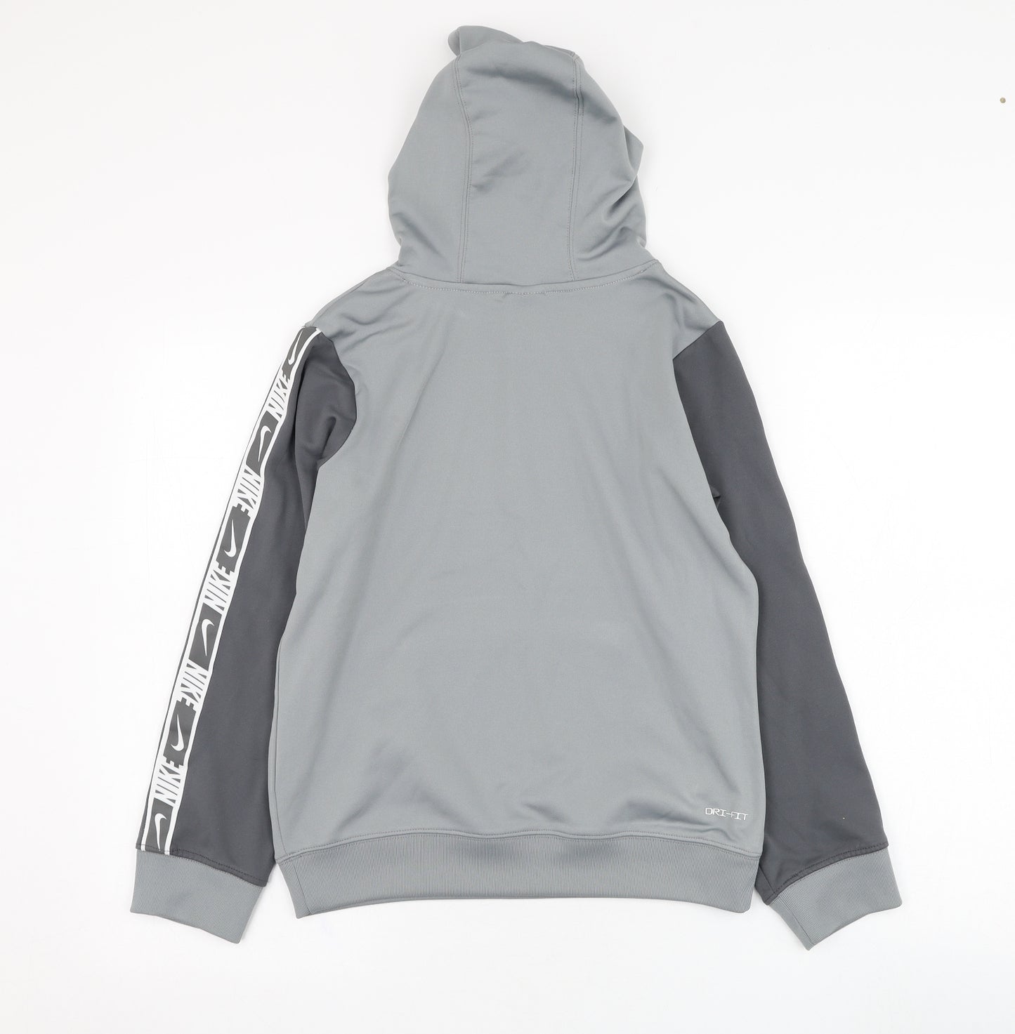 Nike Boys Grey  Polyester Pullover Hoodie Size M  Pullover