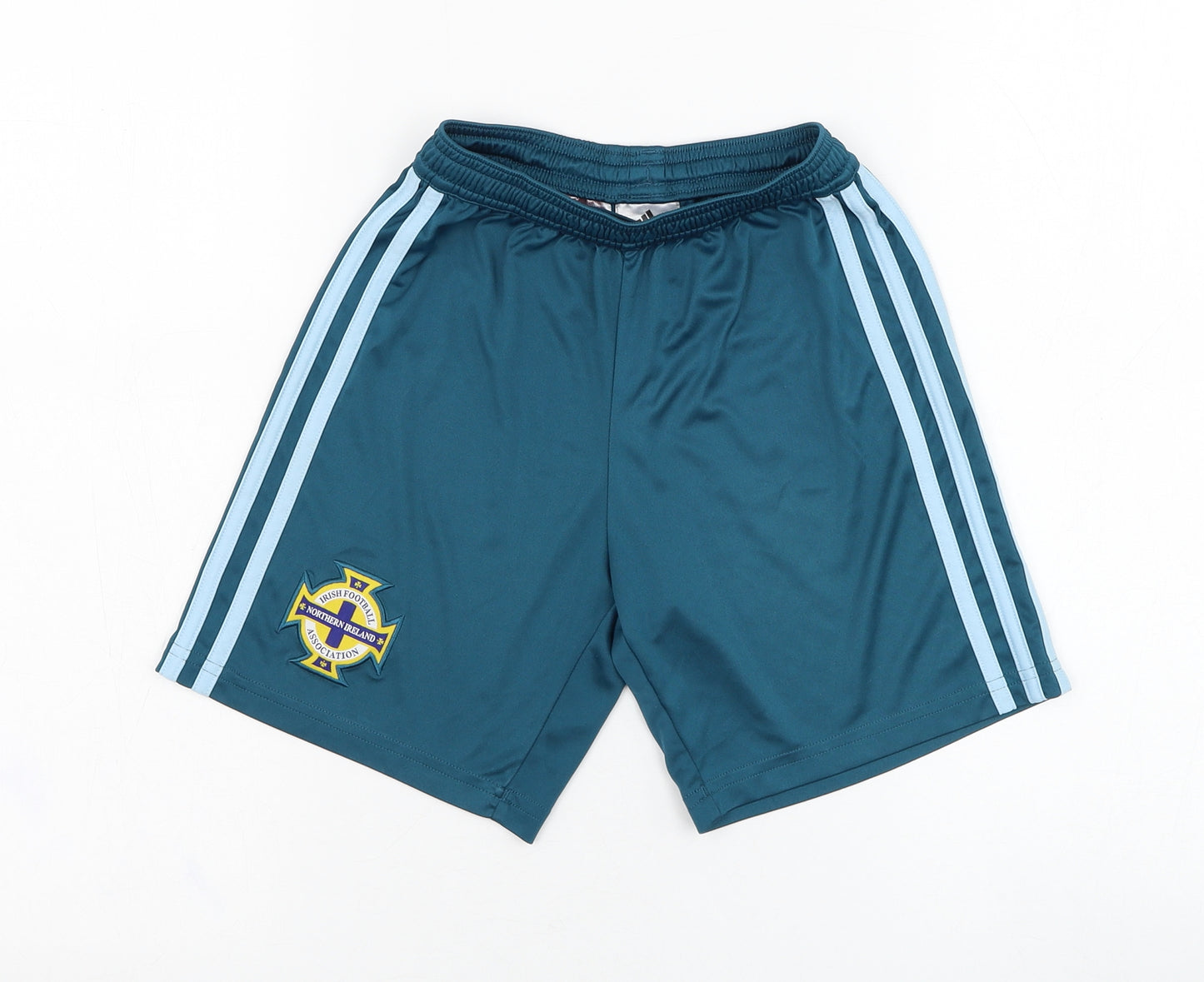 adidas Boys Blue  Polyester Sweat Shorts Size 9-10 Years  Regular  - Northern Ireland Football
