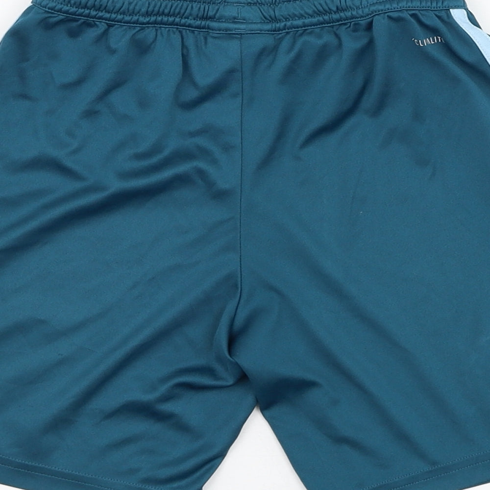 adidas Boys Blue  Polyester Sweat Shorts Size 9-10 Years  Regular  - Northern Ireland Football