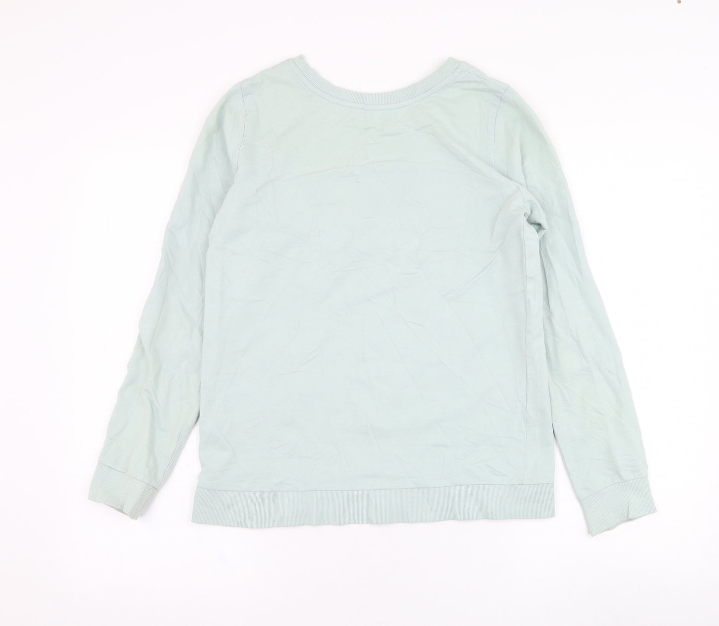 H&M Girls Green  Cotton Pullover Sweatshirt Size 13-14 Years  Pullover - New York