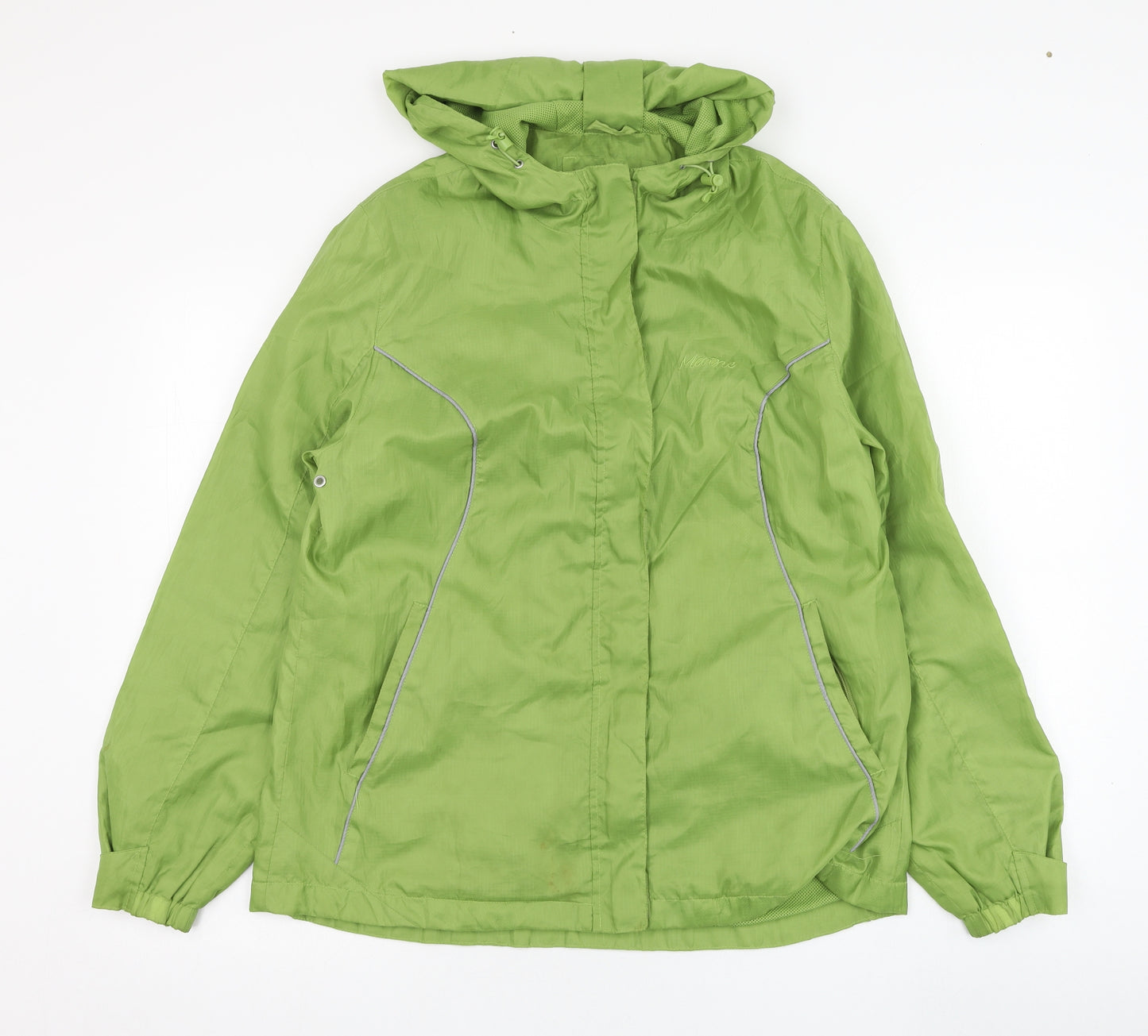 Debenhams Womens Green   Rain Coat Coat Size 14  Zip