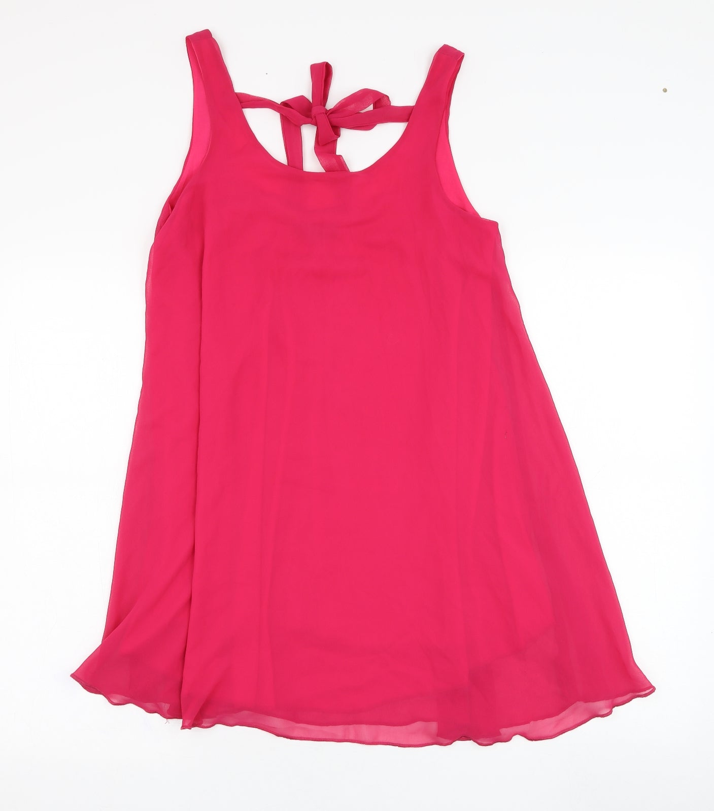 Love Womens Pink  Polyester Tunic Tank Size S Round Neck
