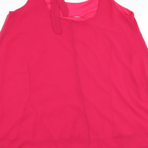 Love Womens Pink  Polyester Tunic Tank Size S Round Neck