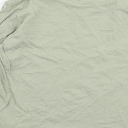 F&F Boys Green  Cotton Jersey T-Shirt Size 5-6 Years Round Neck Pullover - Car