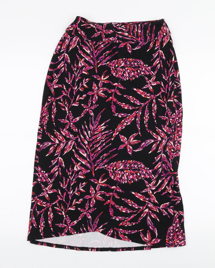 Artisanny Womens Multicoloured Floral Rayon A-Line Skirt Size XS
