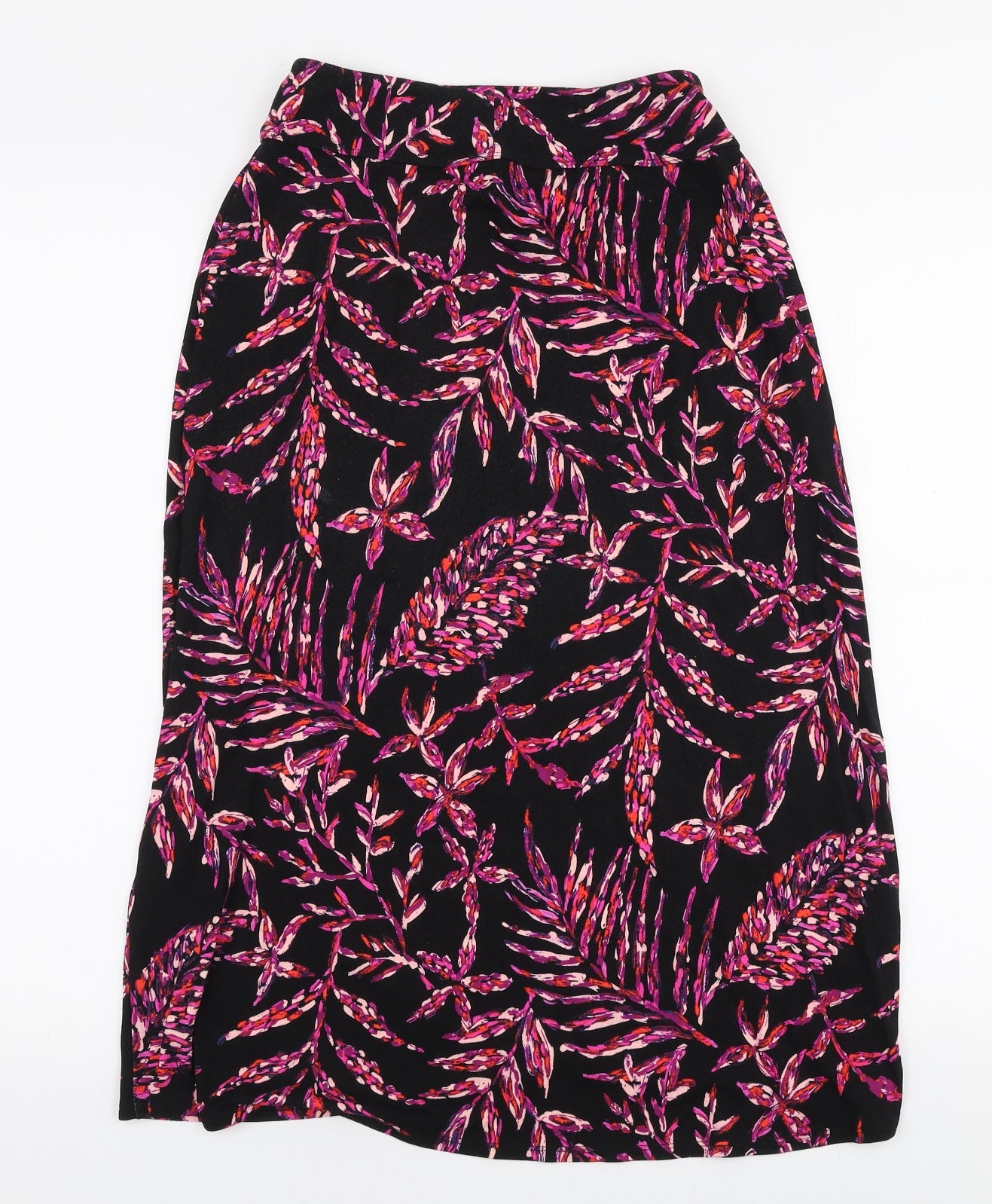 Artisanny Womens Multicoloured Floral Rayon A-Line Skirt Size XS