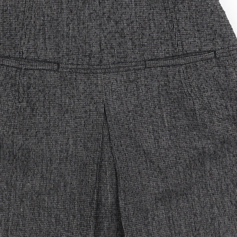 NEXT Womens Grey  Polyester A-Line Skirt Size 28 in   Zip