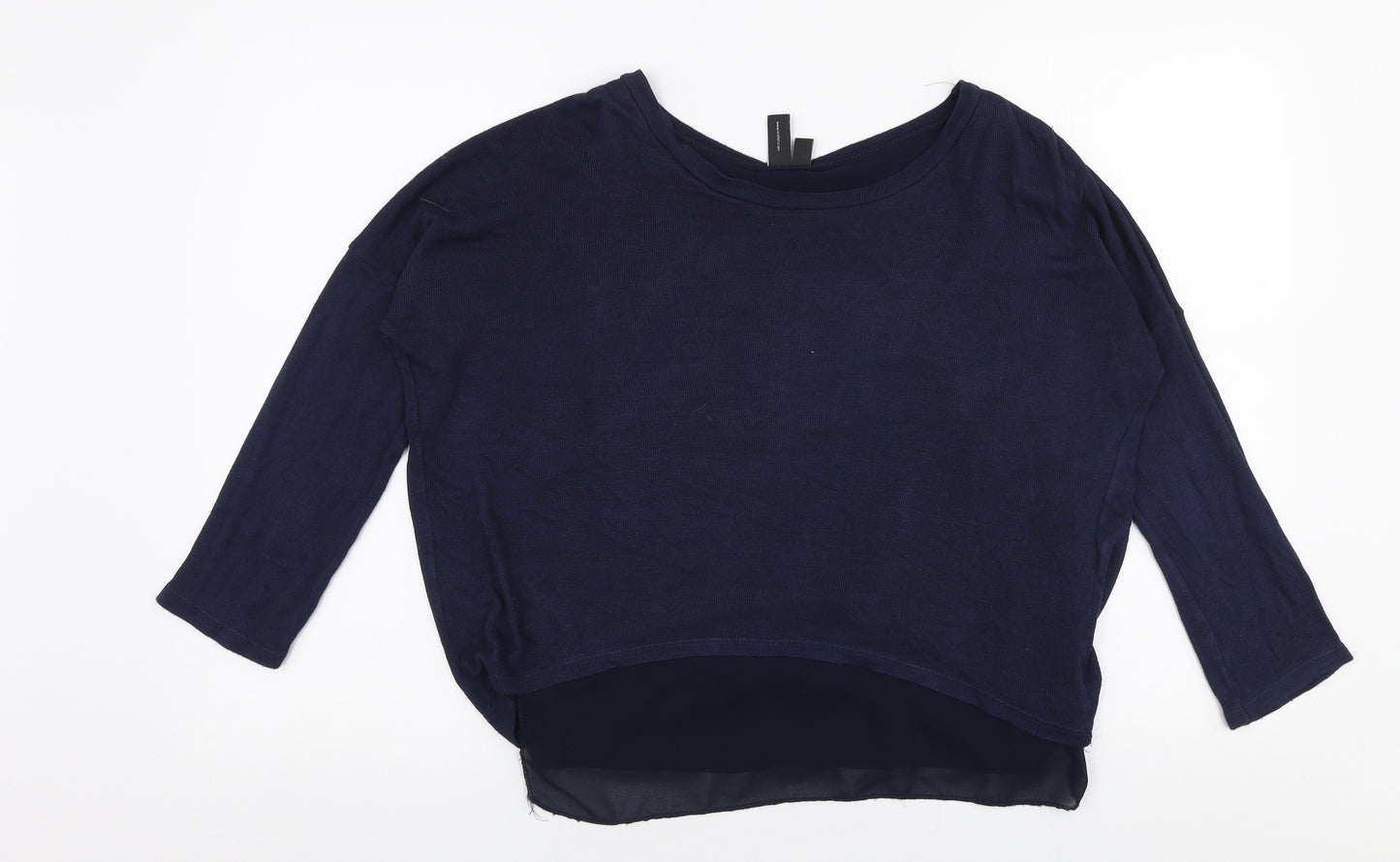 Izabel London Womens Blue Boat Neck  Viscose Pullover Jumper Size 8