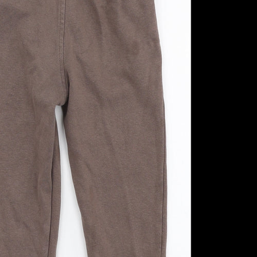 George Boys Brown  Cotton Jogger Trousers Size 4-5 Years  Slim Drawstring