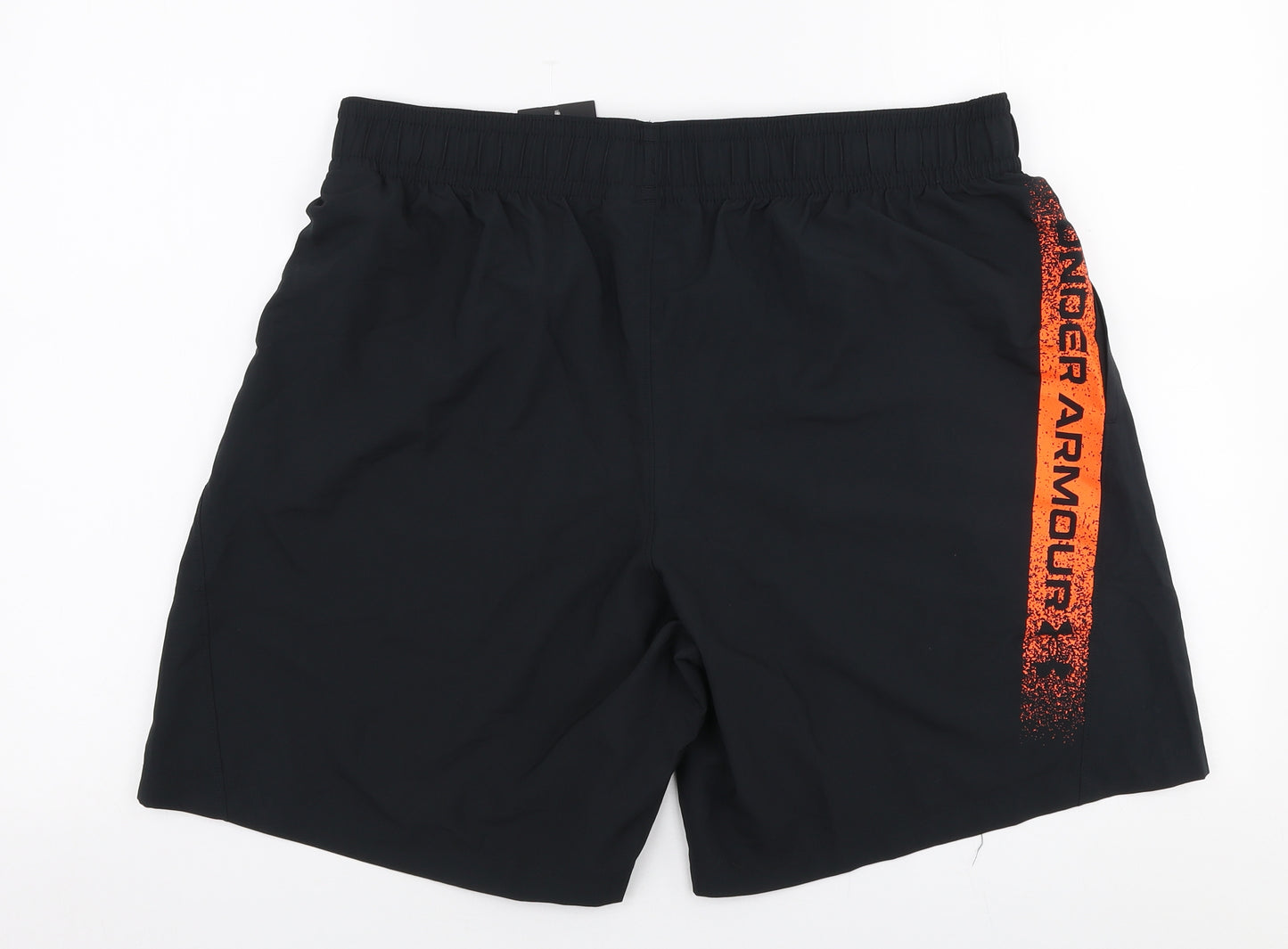 Under armour Mens Black  Polyester Athletic Shorts Size XL L7 in Regular Drawstring