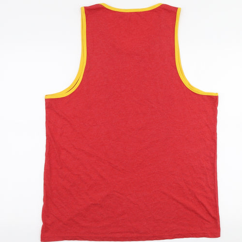 Matalan Mens Red  Cotton  T-Shirt Size XL Round Neck  - Baywatch