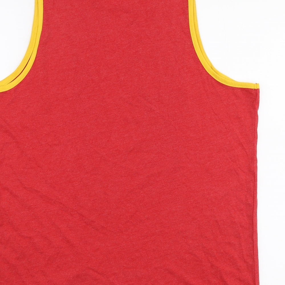 Matalan Mens Red  Cotton  T-Shirt Size XL Round Neck  - Baywatch