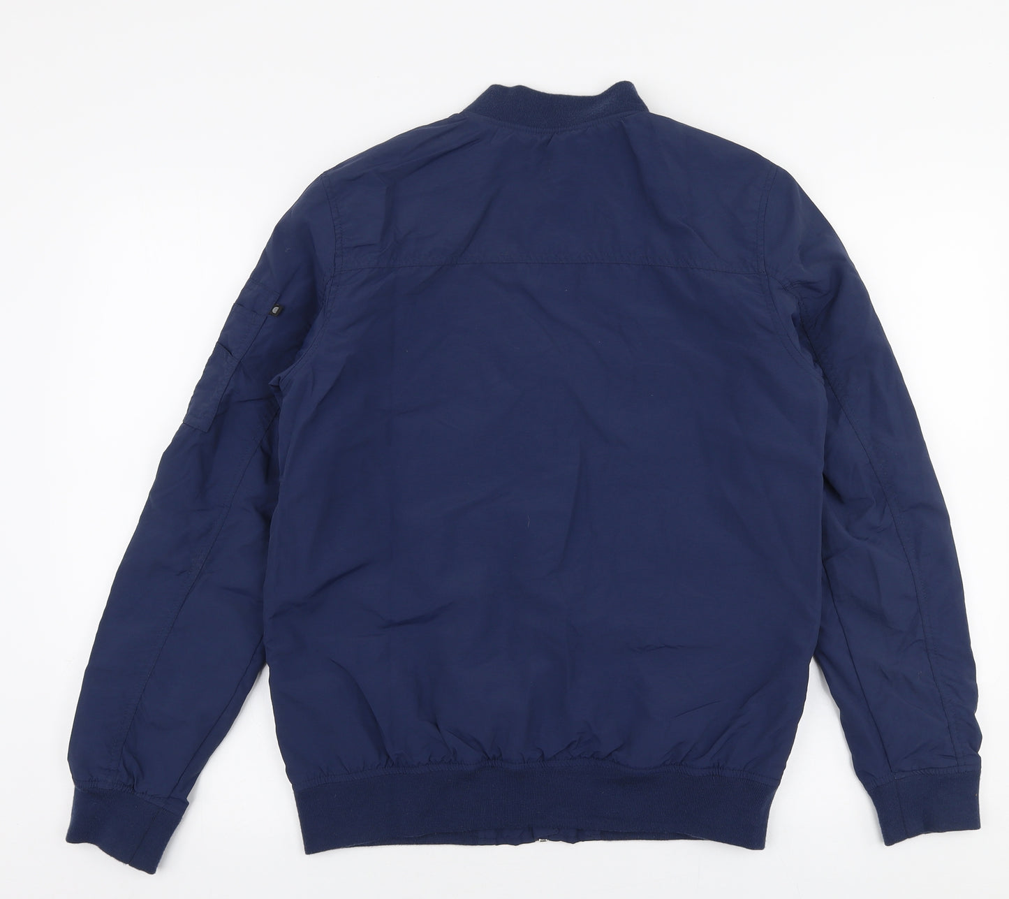 H&M Boys Blue   Bomber Jacket Coat Size 14 Years  Zip