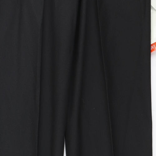 Duratech Mens Black  Polyester Trousers  Size 26 in L31 in Slim Zip