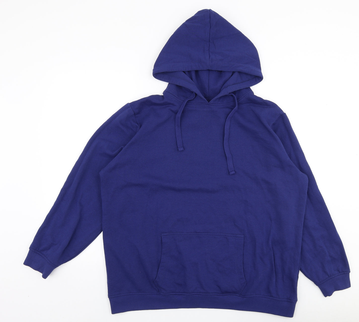 bonprix Mens Blue  Cotton Pullover Hoodie Size L