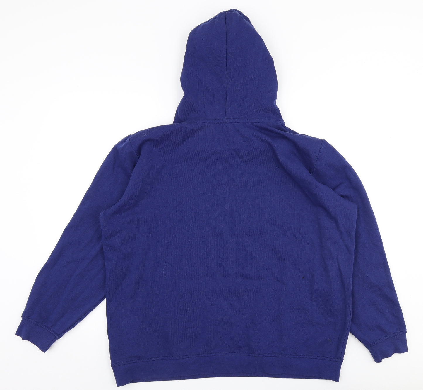 bonprix Mens Blue  Cotton Pullover Hoodie Size L