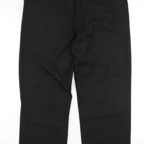 Taylor & Wright Mens Black  Polyester Trousers  Size 34 in L28 in Regular Zip
