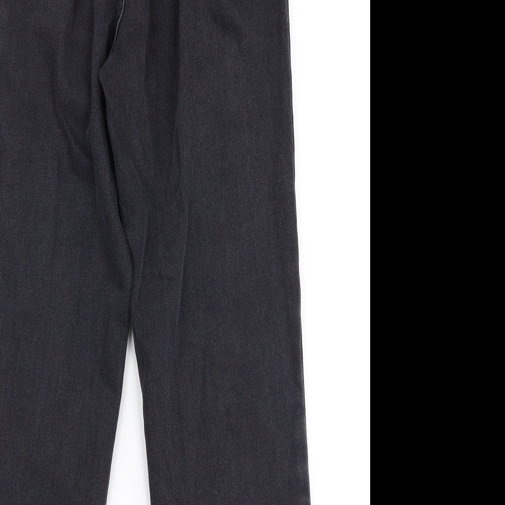 New Look Womens Black  Cotton Mom Jeans Size 6 L24 in Regular Zip