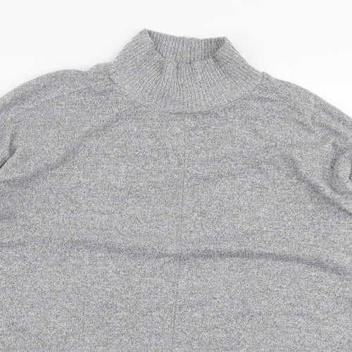 Marks and Spencer Womens Grey High Neck  Polyester Pullover Jumper Size 10