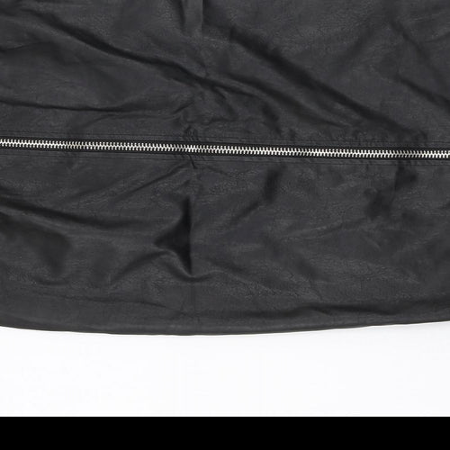 Cherry Koko Womens Black  Polyester Straight & Pencil Skirt Size M   Zip
