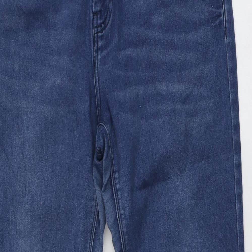 F&F Womens Blue  Polyester Skinny Jeans Size 12 L26 in Regular