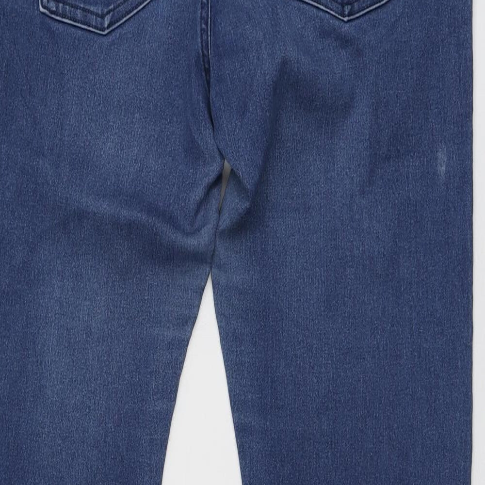 F&F Womens Blue  Polyester Skinny Jeans Size 12 L26 in Regular