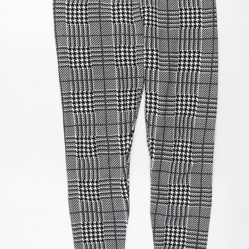SheIn Womens Multicoloured Houndstooth Polyester Jogger Leggings  L26 in