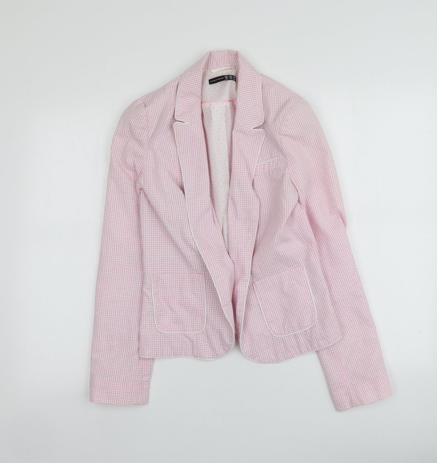 Atmosphere Womens Pink Geometric  Jacket  Size 10