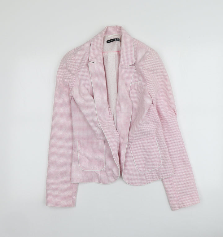 Atmosphere Womens Pink Geometric  Jacket  Size 10