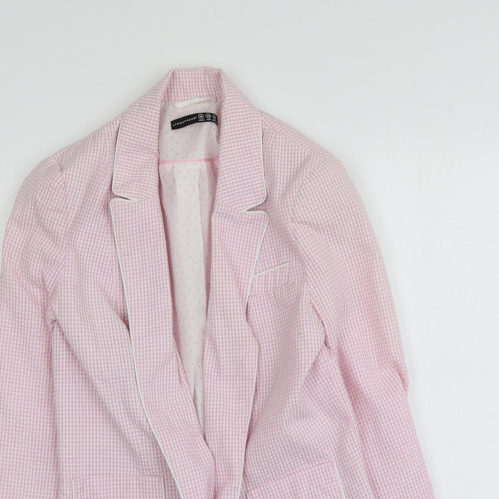 Atmosphere Womens Pink Geometric  Jacket  Size 10