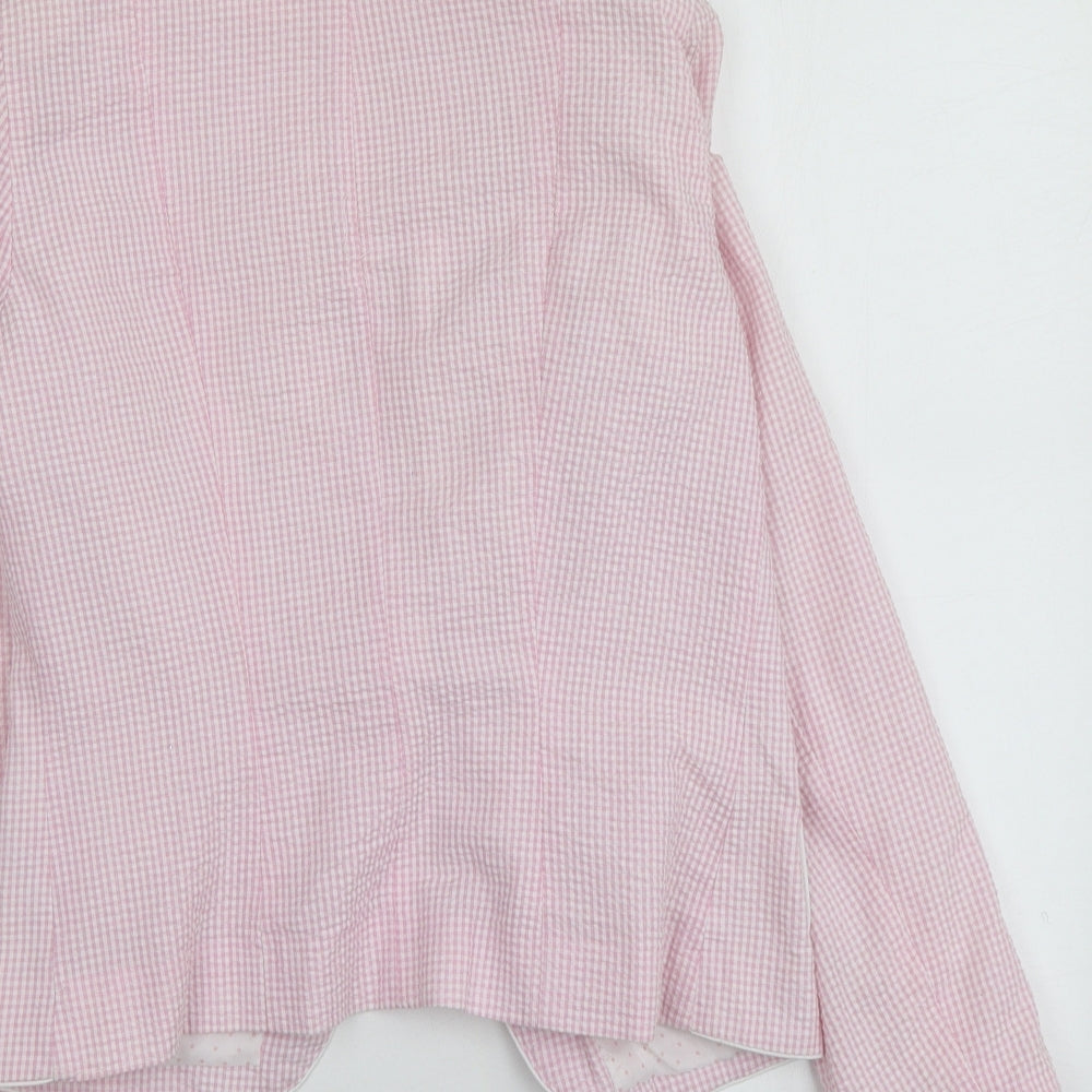 Atmosphere Womens Pink Geometric  Jacket  Size 10
