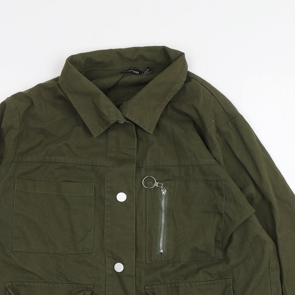 Boohoo Womens Green   Jacket  Size 14