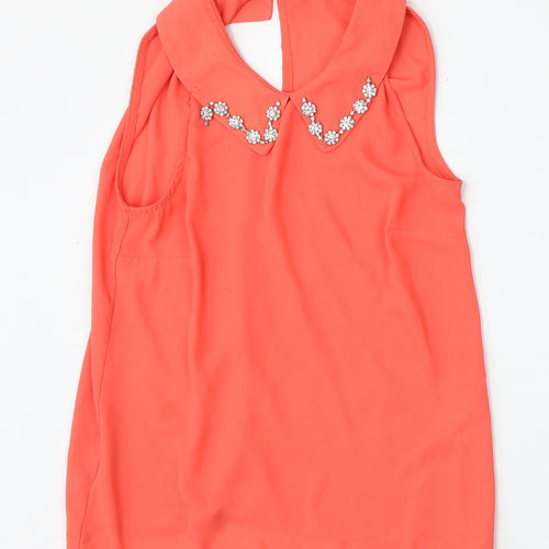 Atmosphere Womens Pink  Polyester Basic Blouse Size 6 Collared