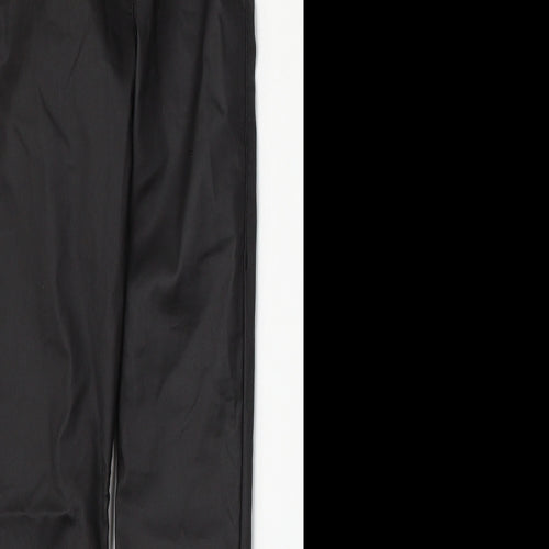 Topshop Womens Black  Polyurethane Skinny Jeans Size 25 L28 in Regular Button