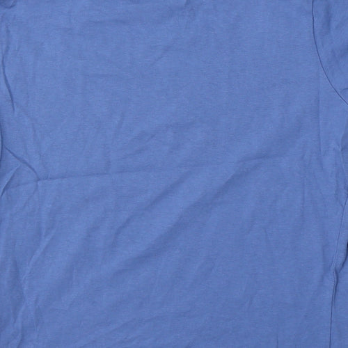 Primark Boys Blue  Polyester Basic T-Shirt Size 8-9 Years Round Neck