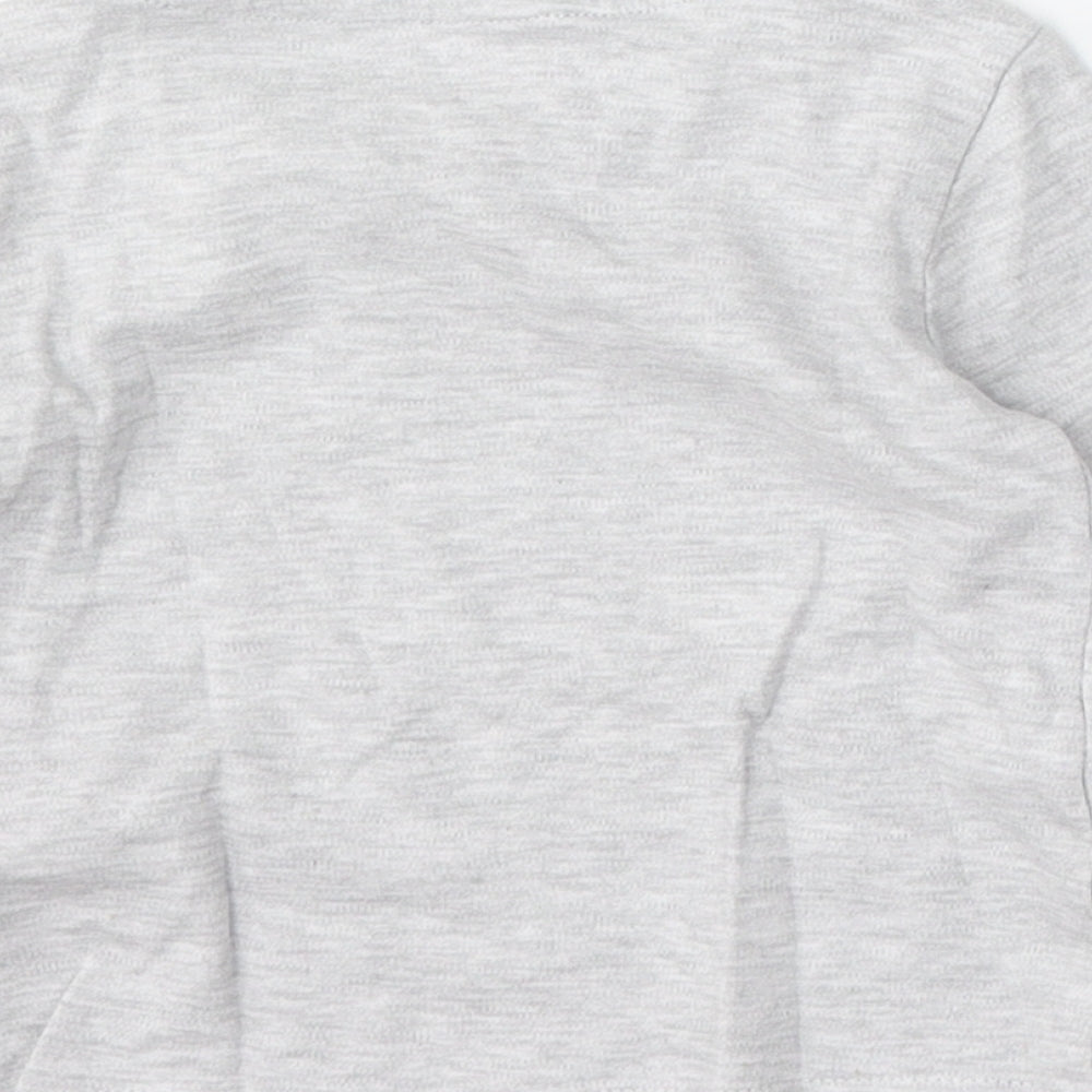 Primark Boys Grey  Cotton Basic T-Shirt Size 12-18 Months Round Neck