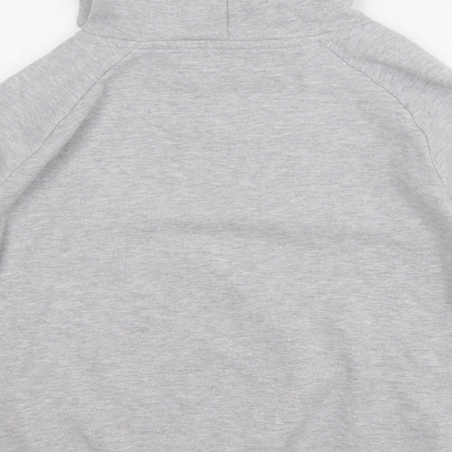 Dunnes Mens Grey  Cotton Pullover Hoodie Size L   - Santa Christmas
