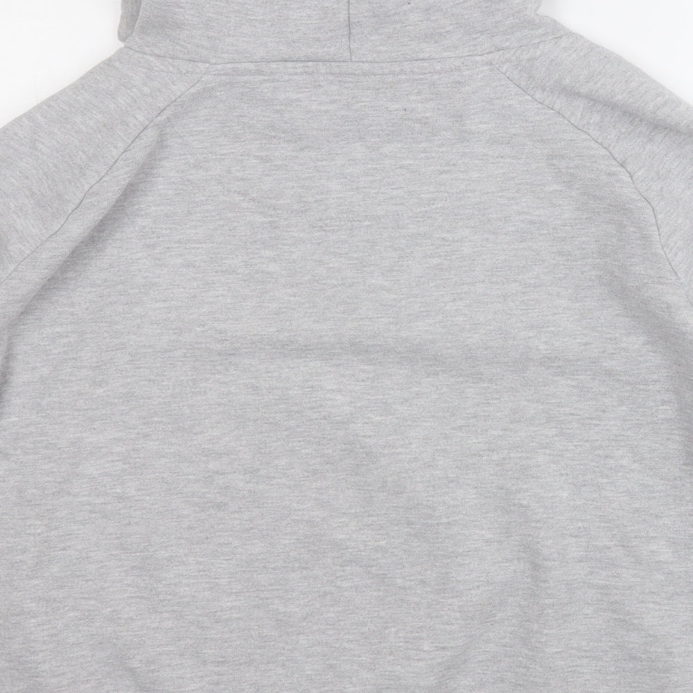 Dunnes Mens Grey  Cotton Pullover Hoodie Size L   - Santa Christmas
