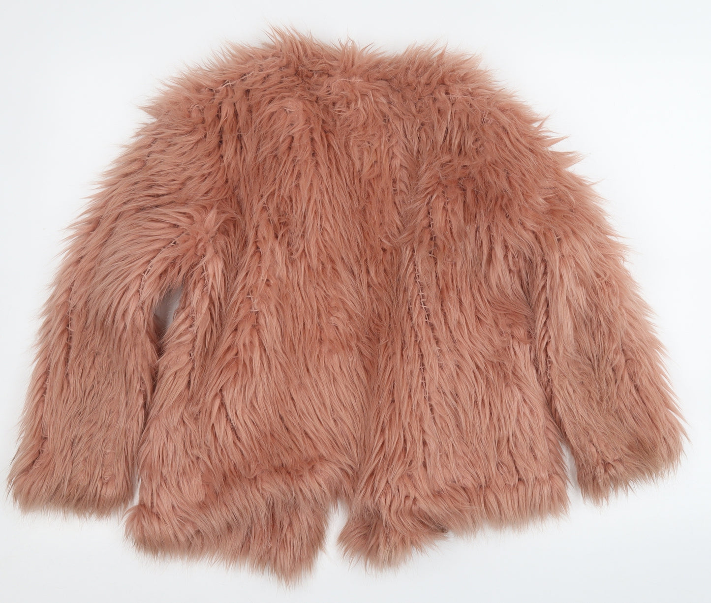 River Island Womens Pink Geometric  Jacket Coatigan Size 10