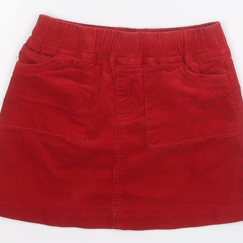 Dunnes Girls Red  Polyester A-Line Skirt Size 3-4 Years  Regular  - Kitten