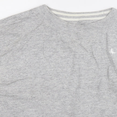 Jack Wills Womens Grey Round Neck  Viscose Pullover Jumper Size 10