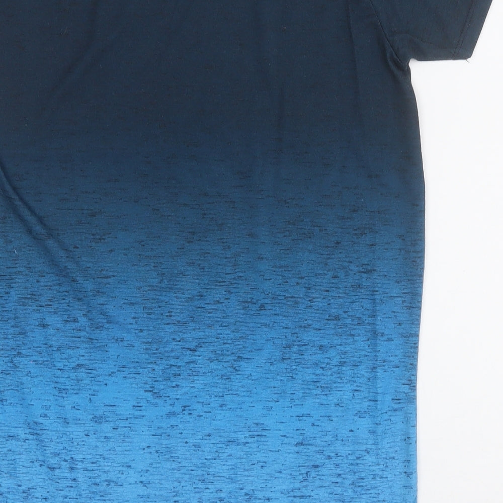 Primark Boys Blue  Polyester Basic T-Shirt Size 11-12 Years Round Neck  - New York City