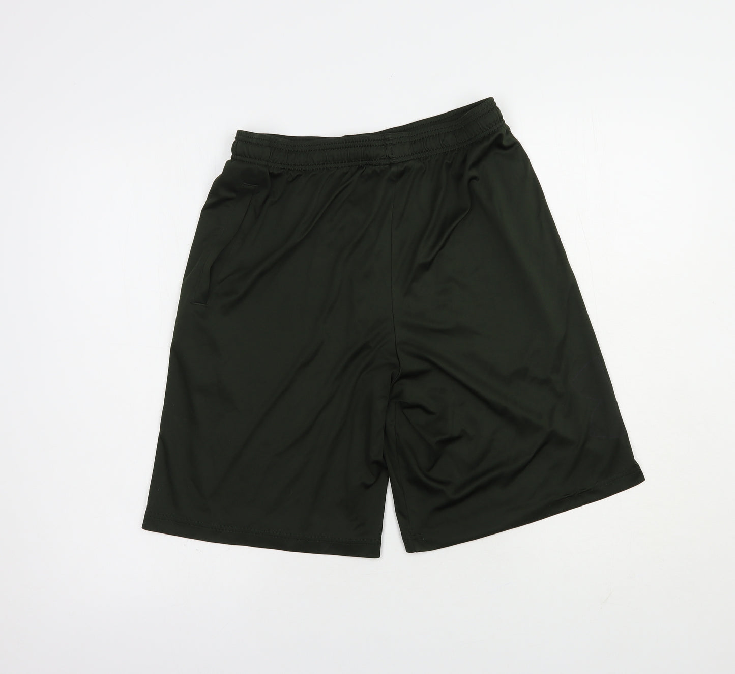 Under armour Mens Green  Polyester Sweat Shorts Size M L9 in Regular Drawstring