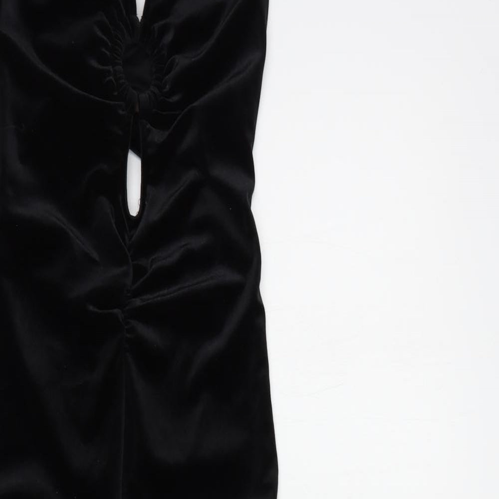 Urban Outfitters Womens Black  Polyester Jumpsuit One-Piece Size XS L29 in Pullover