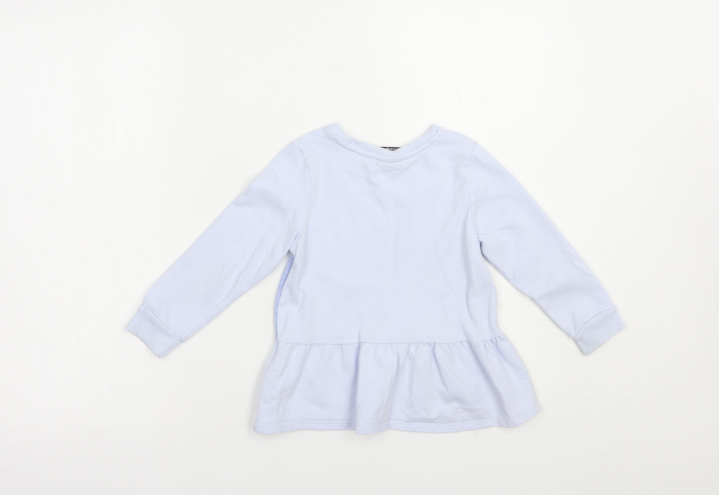 George Girls Blue  Cotton Pullover Sweatshirt Size 3-4 Years  Pullover - Frozen II