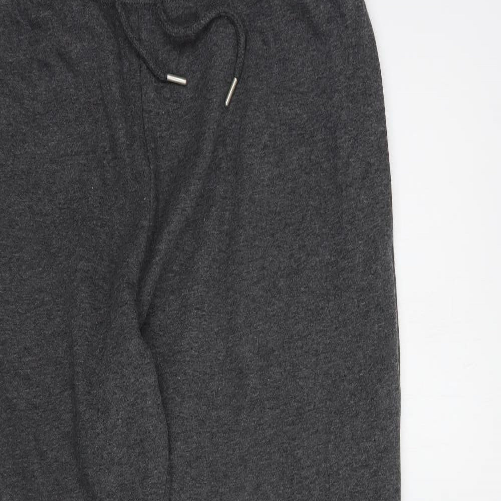 dunn Mens Grey  Cotton Jogger Trousers Size L L31 in Regular Drawstring