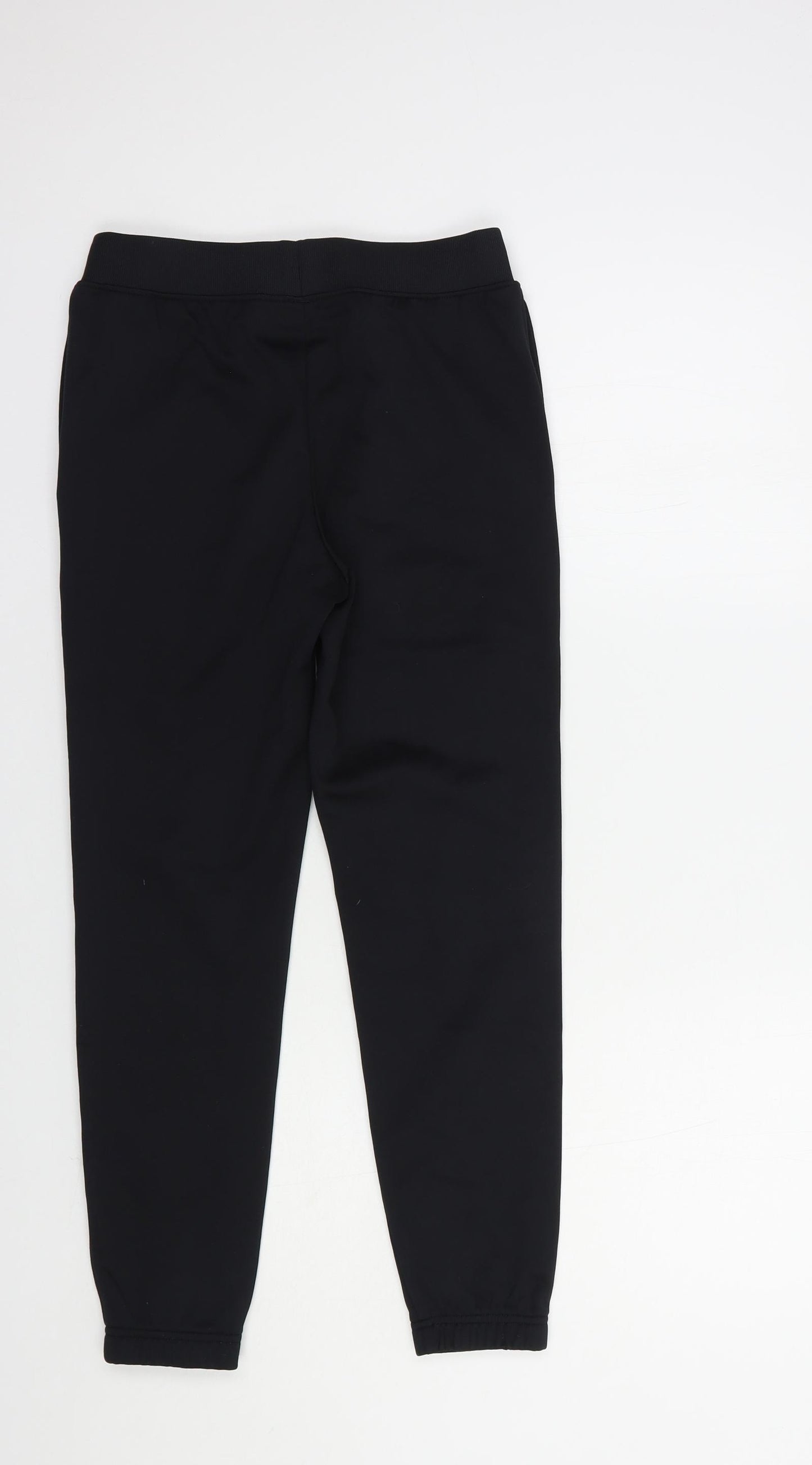 Under armour Girls Black  Polyester Jogger Trousers Size 10-11 Years  Regular Drawstring