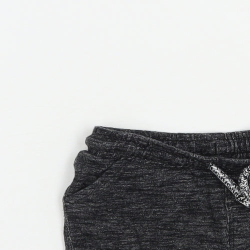 Matalan Baby Grey  Cotton Cropped Trousers Size 9-12 Months  Drawstring