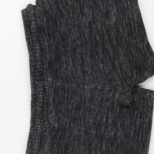 Matalan Baby Grey  Cotton Cropped Trousers Size 9-12 Months  Drawstring