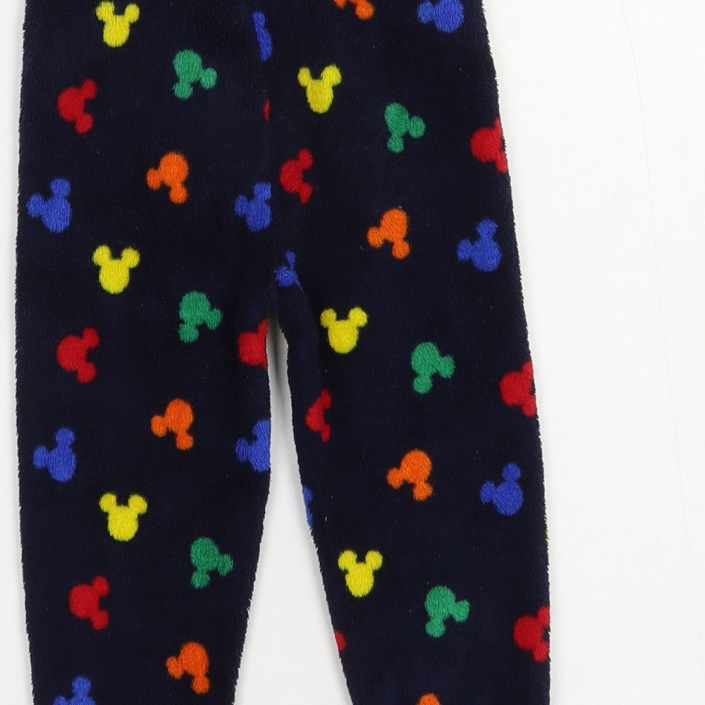 Primark Baby Blue Geometric Polyester Jogger Trousers Size 18-24 Months   - Mickey Mouse
